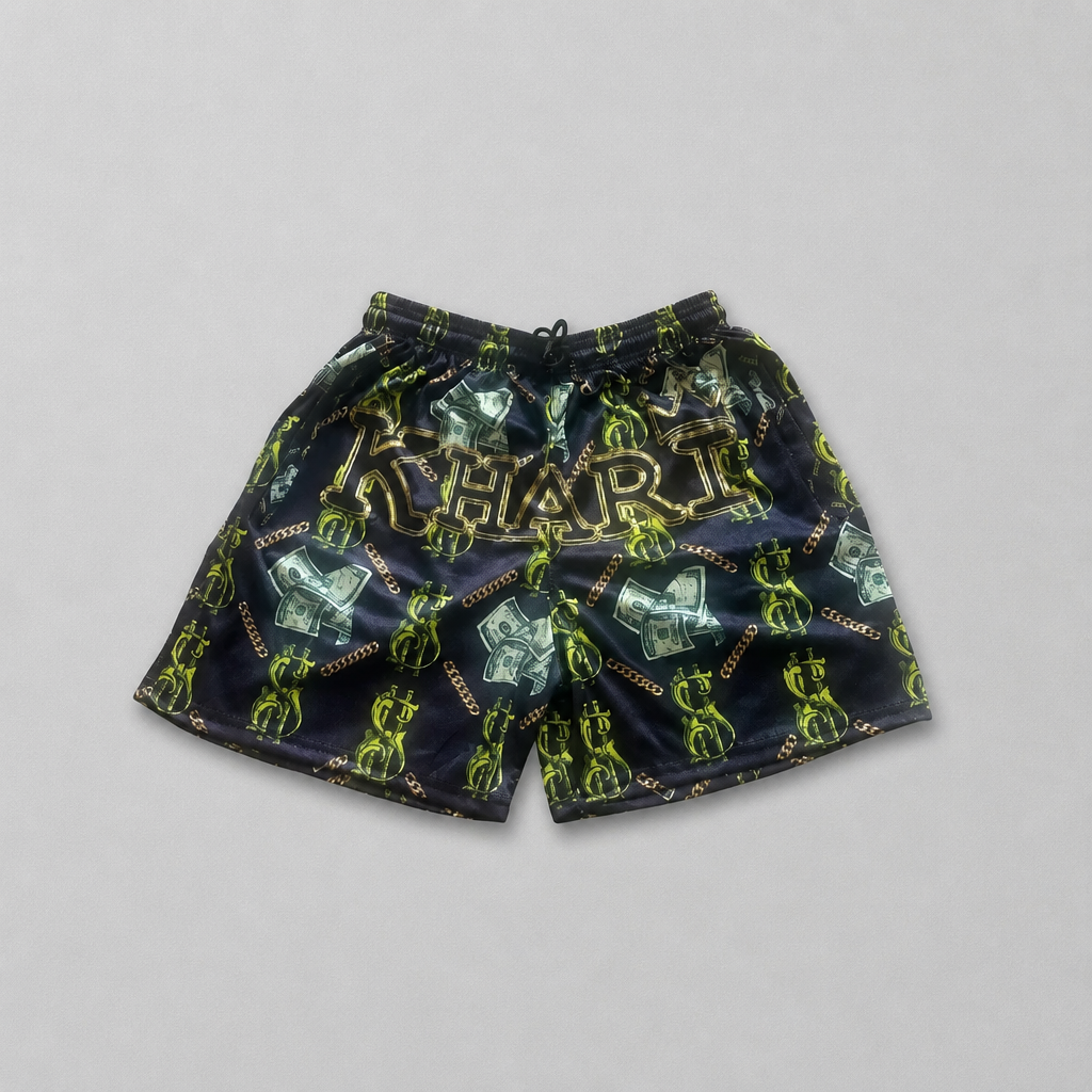 Khari Brand “Money Matters” pajama shorts