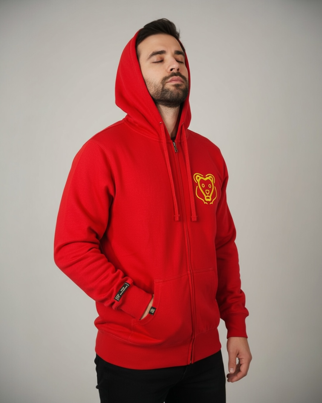 Khari Brand “Firebrick” zip-up jacket