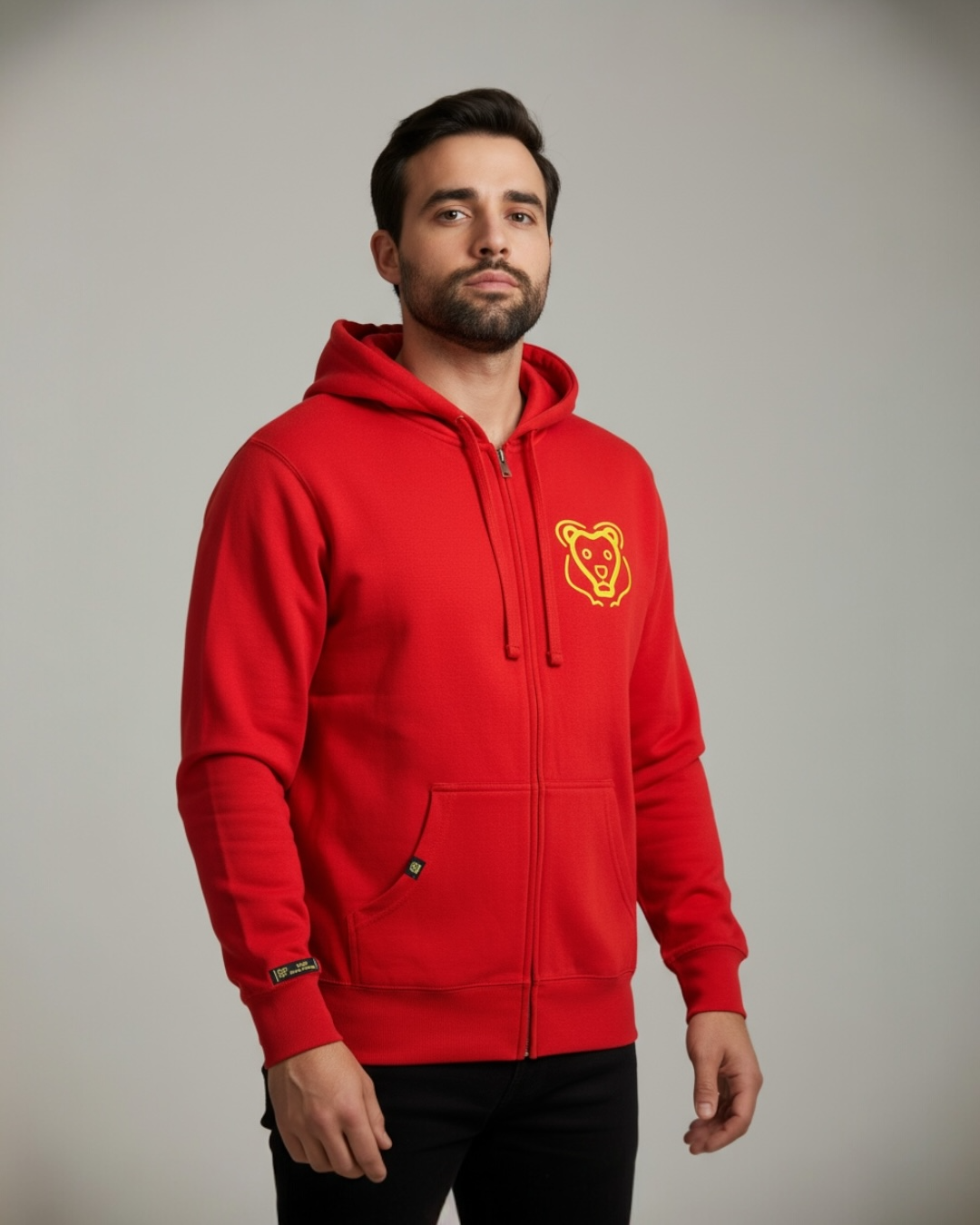 Khari Brand “Firebrick” zip-up jacket