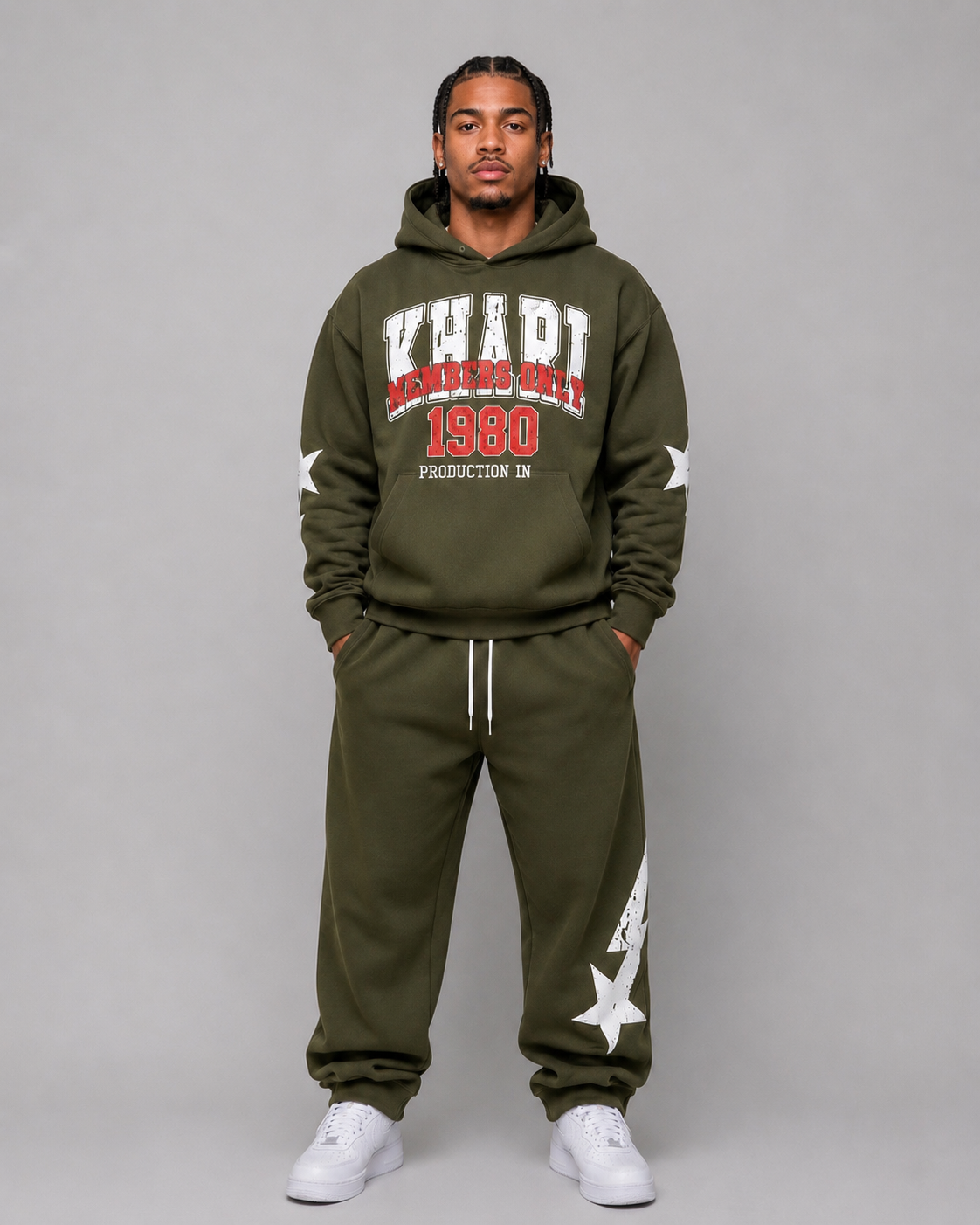Khari Brand Members Only Sweatsuit