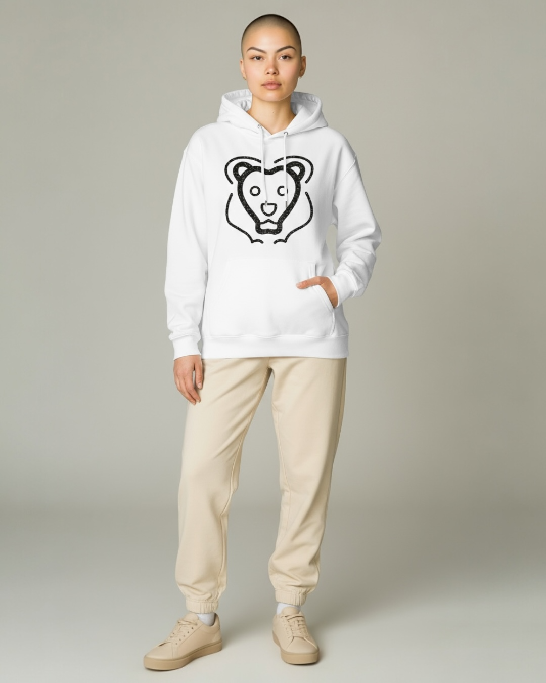 Khari Brand Lion Head Pullover Hoodie